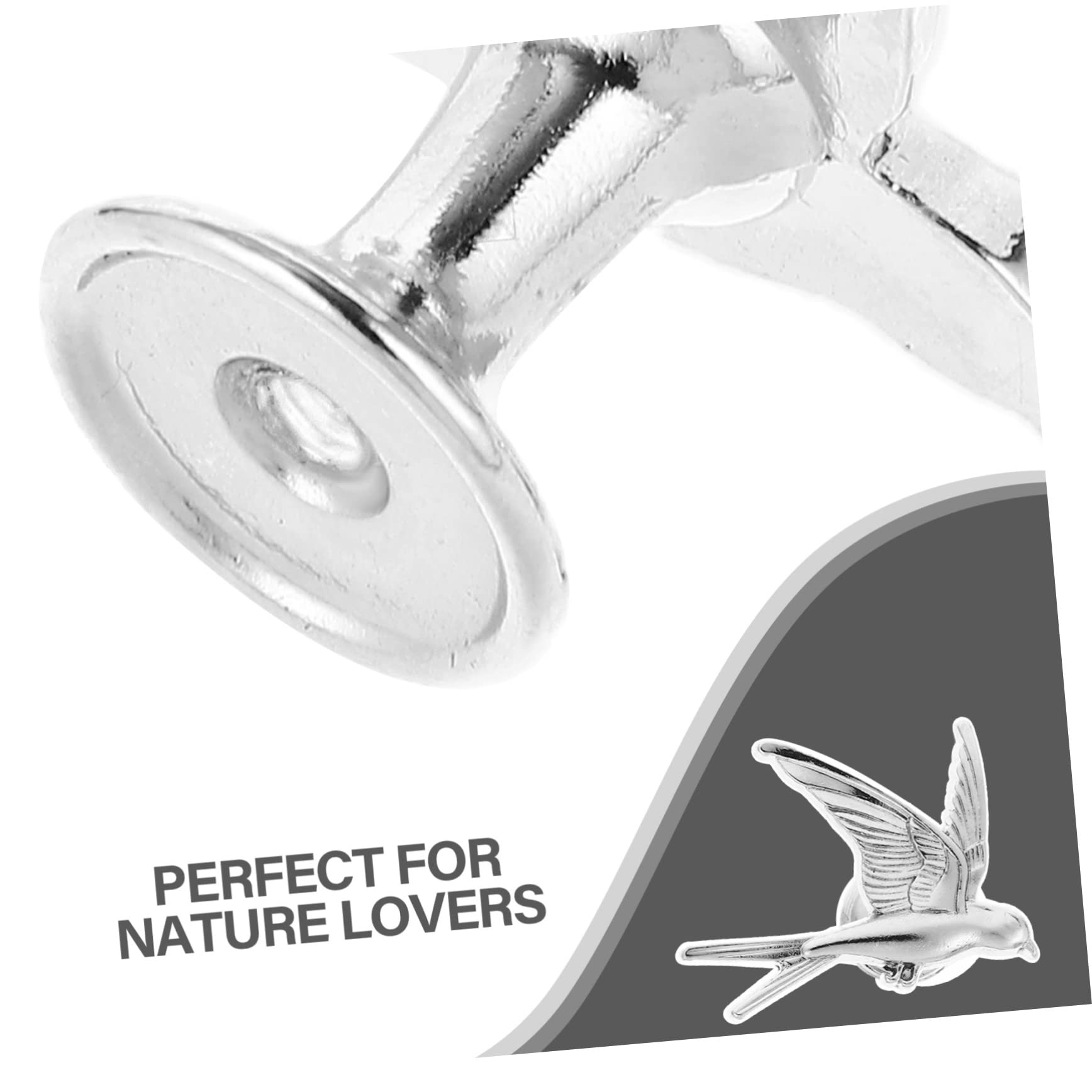 WOONEKY 10stücke Dekorative Schubladenknöpfe Design Eines Fliegenden Vogels Für Küchenschränke Und Möbel Einfache Installation Eleganter Look