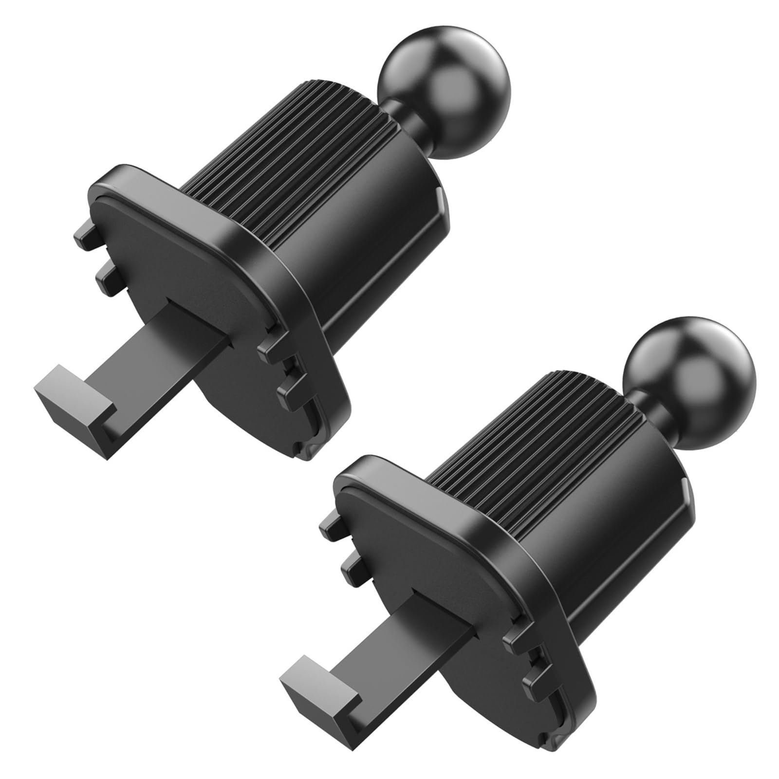 Paquete de 2 clips de ventilación para la mayoría de teléfonos de coche, soporte de teléfono celular, agarre de ventilación con bola de junta de 17 mm de diámetro, clip universal de ventilación para