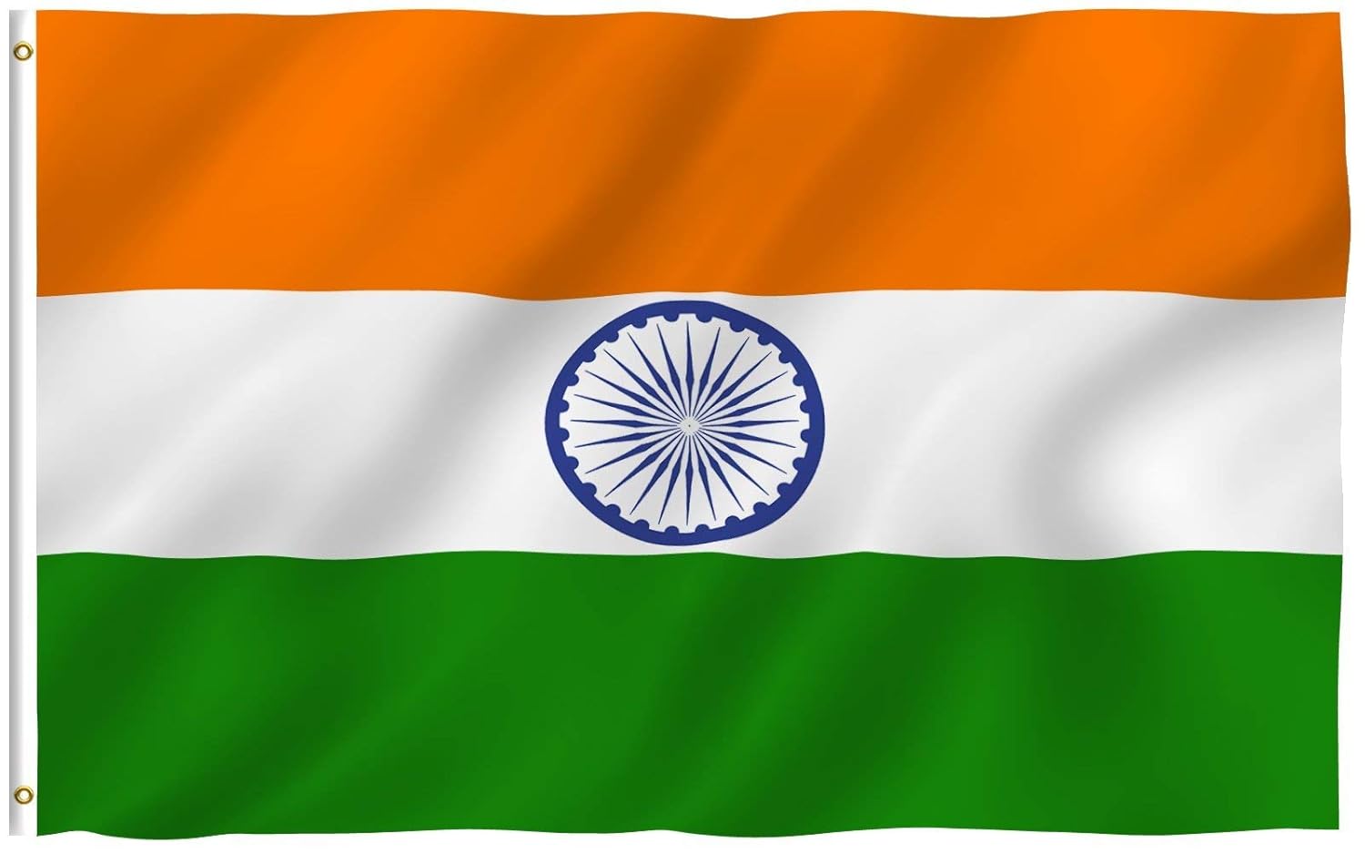 ANLEY [Fly Breeze] 3x5 Foot India Flag Vivid Color and UV Fade