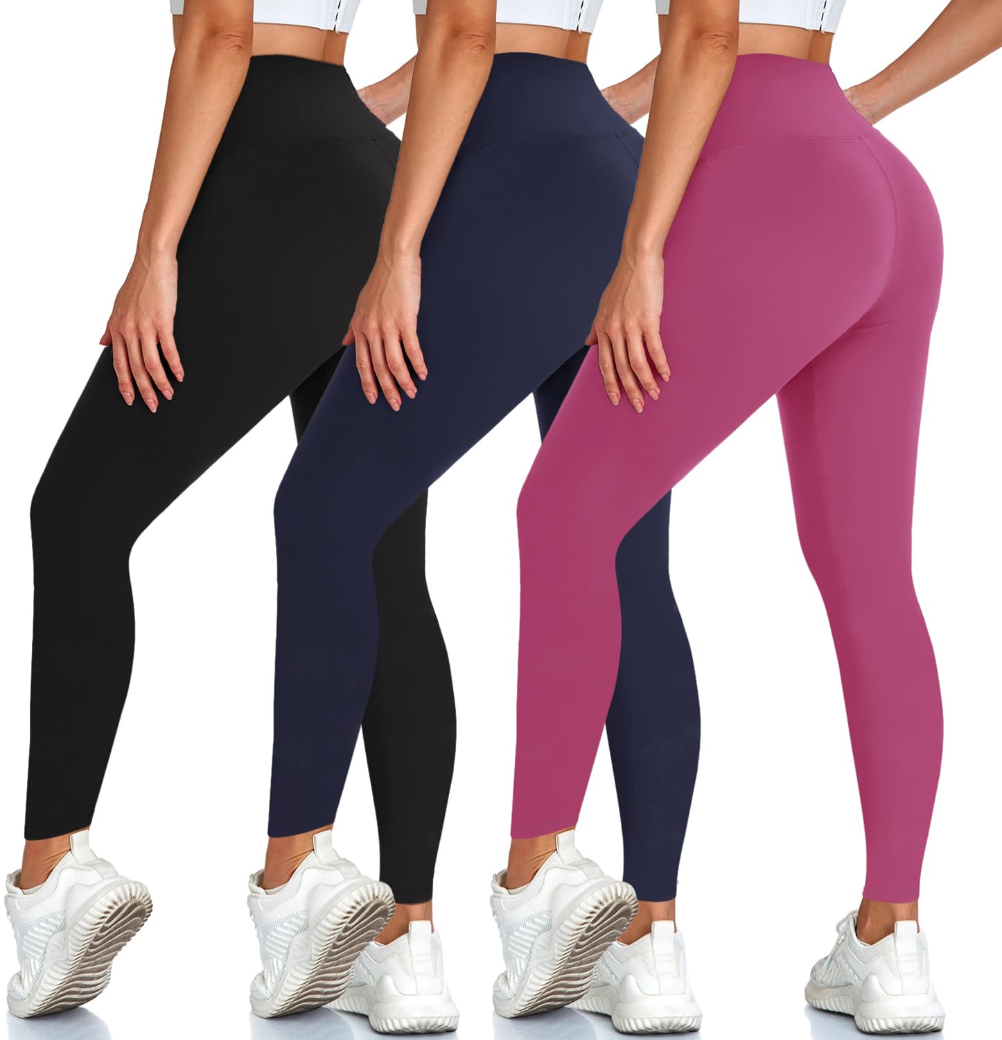 hi clasmix High Waist Yoga Pants with Pockets, Tummy Control, Workout Pants for Women 4 Way Stretch Yoga Leggings with Pockets-picture-47