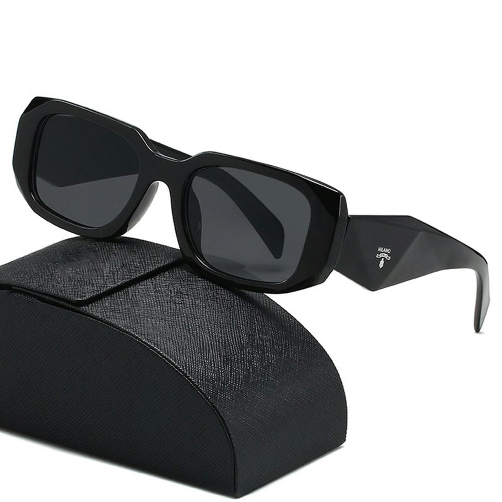NOGRAX Okulary vintage okulary przeciwsłoneczne damskie eleganckie luksusowe kwadratowe okulary podróżne damskie na co dzień gradient retro słońce