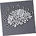 JECOMPRIS Aluminum Steel Wire Crimps Stainless Steel Set Silver for Industrial Rigging Cable Sleeves Clips for Stronger Wire Rope Applications