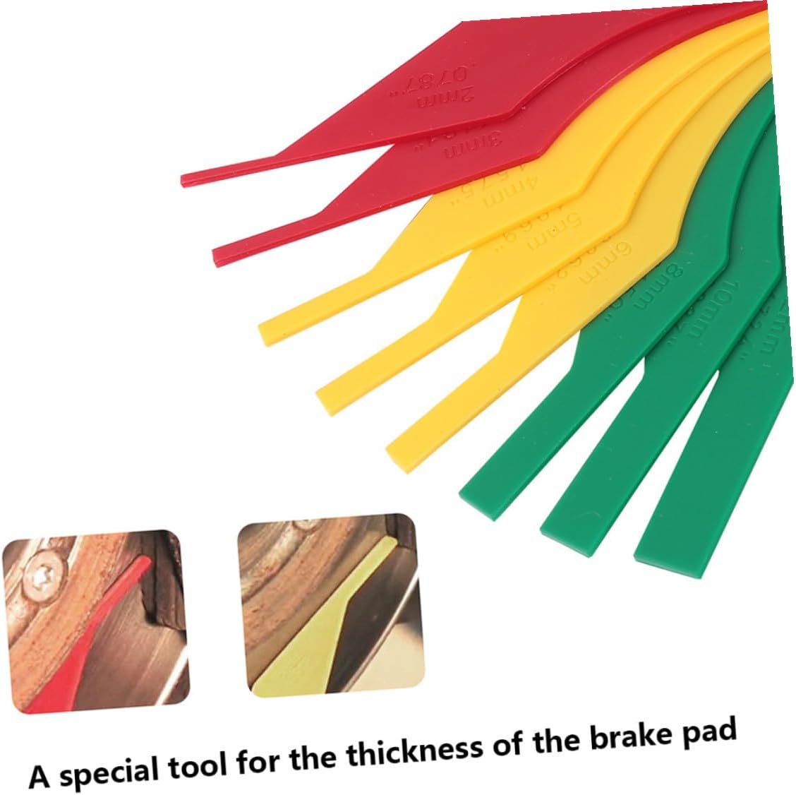 Brake Pad Measuring Scale Car Brake Pad Thickness Gauge Easy to Use Accurate