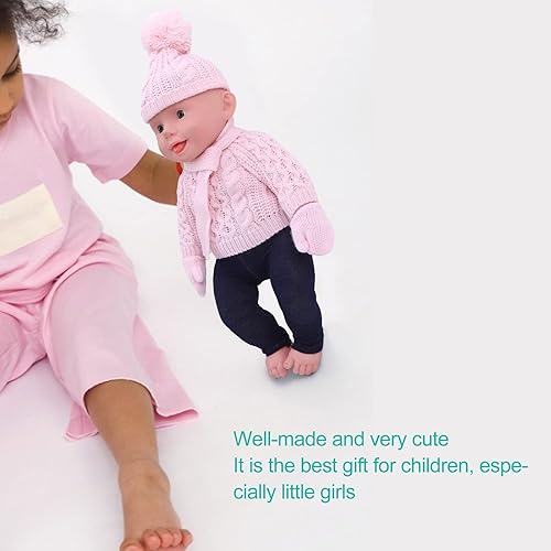 Miniatura 3 de plplaaoo Trajes de muñeca de Navidad de invierno para muñeca de bebé de 18 pulgadas, ropa de muñeca de Navidad, ropa de muñeca, suéter, pantalones,