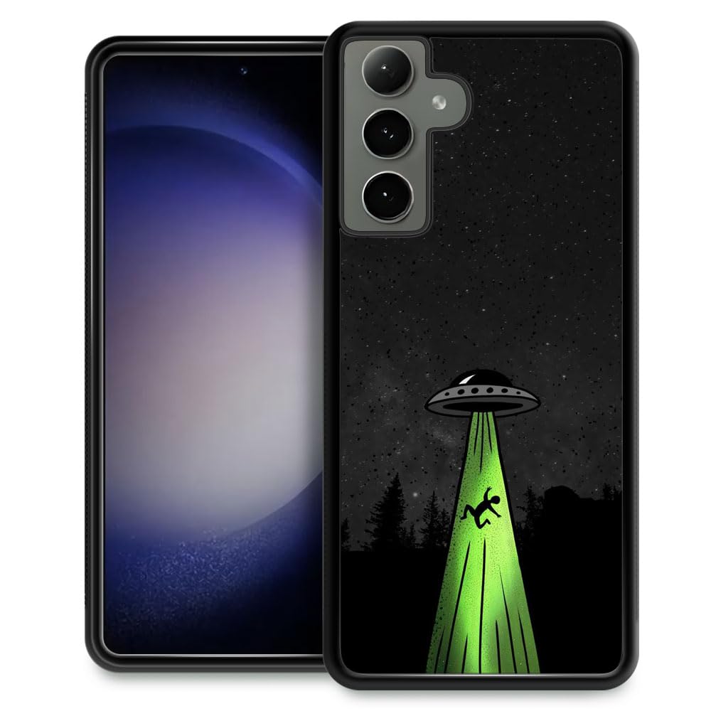 TnXee Compatible with Samsung Galaxy A15 Case,Alien Ship Anti-Skid and Shockproof Protective Case for Men/Women,Soft Silicone Rubber+Hard PC Back