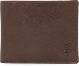 Red Tape Men's Brown Leather Wallet | RFID Blocking Slim Bifold Wallet with Card Slots & Cash Compartments | Stylish & Durable | Ideal for Daily Use, Travel & Gift