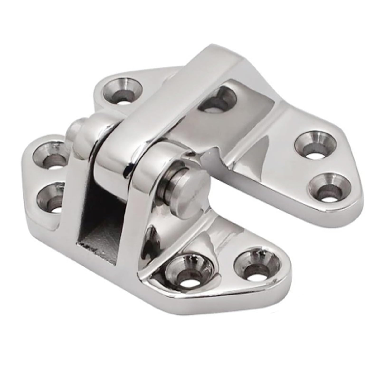 Ehfqpjybbo 73X92mm 66X71 Boat Hinge 316 Stainless Steel Shaped Strap Cabinet Hinge Yacht Accessory 1Pcs(73X92mm)