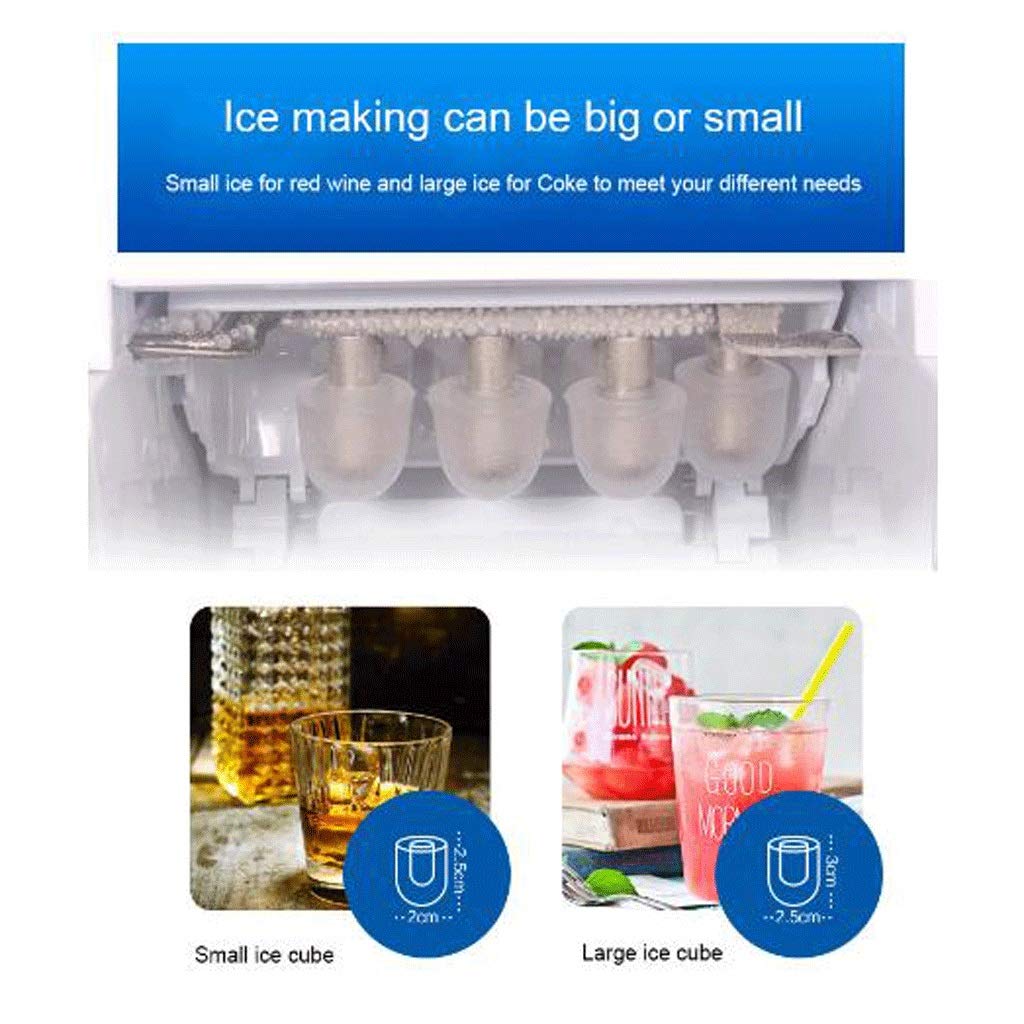 Automatic Ice Cube Maker Household Portable Electric Bullet Round Ice Making Machine 15kg/24h For Home Kitchen Office on Fridge.com - View 4