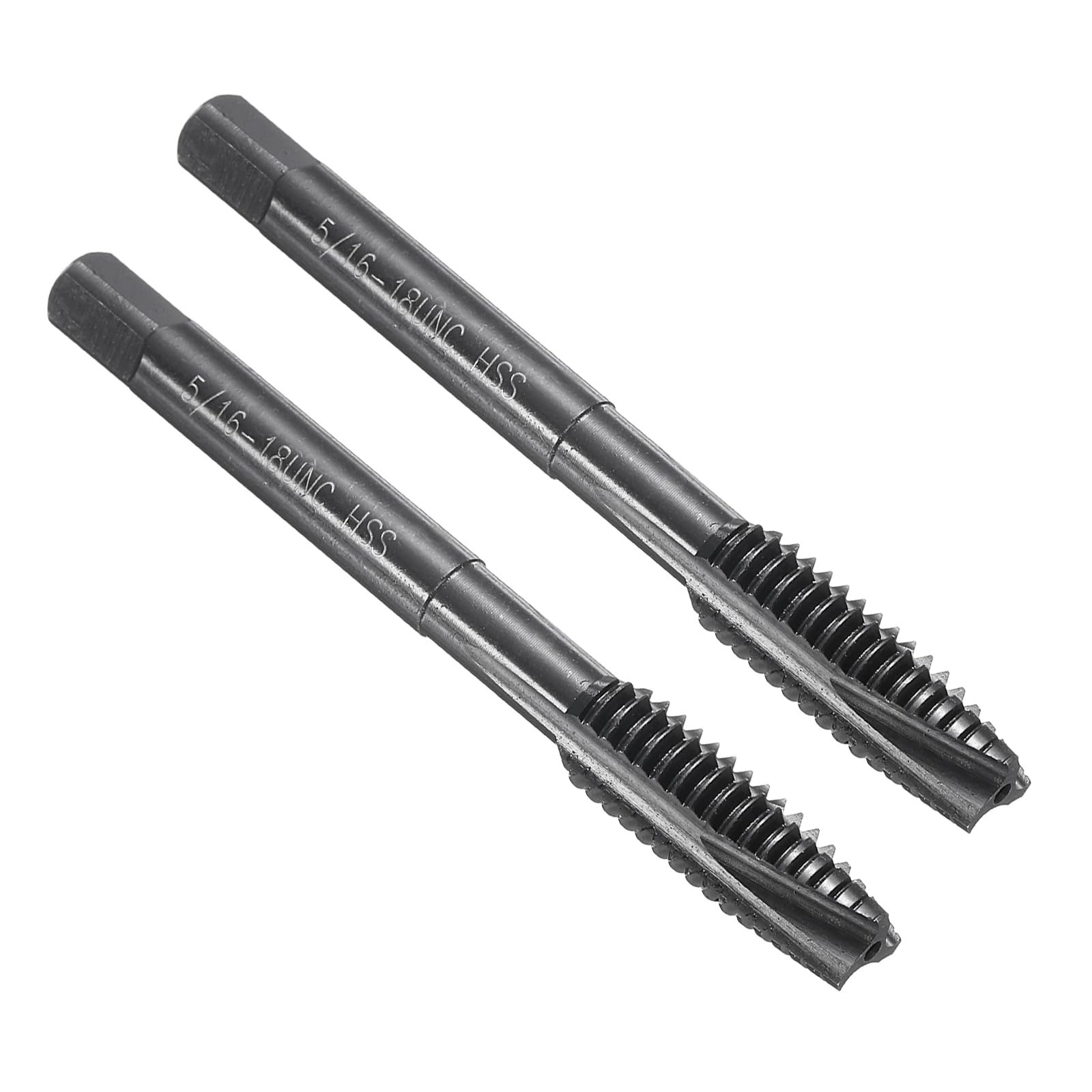 Macho de rosca 5/16-18 UNC M2 HSS uxcell puntas espirales