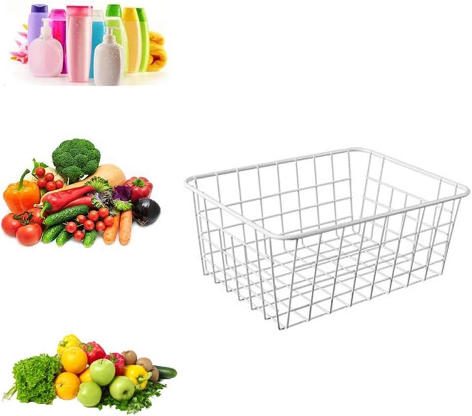 Mnuvxzaewf A Kitchen Countertop Fruit Rack-Fruit Bowl Counter Silver(A)