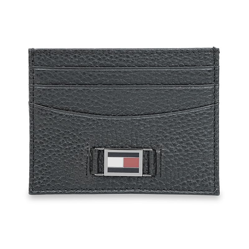 Men's Leather Card Holder Ancua | Black Slim Bifold with Pebbled Texture & 6 Card Slots | Ideal for Gifting | Stylish Purse for Men's-image-34