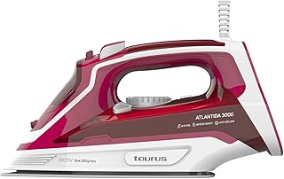Taurus Atlantida 3000 - Plancha de vapor. 3000W. Golpe vapor 200g/min. Vapor constante 45g/min. Cerámica. Función spray. Doble sistema antical. Auto-limpieza. Antigoteo.
