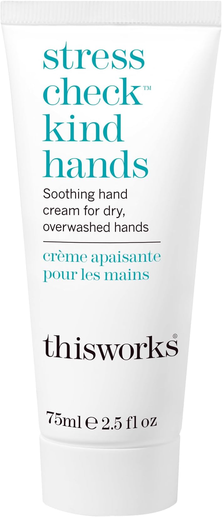 This Works Stress Check Kind Hands, 75 ml - Intensely Hydrating Hand Cream Enriched with Shea Butter, Vitamin E and Ylang Ylang Essential Oils - Soothing Hand Moisturiser for Dry and Sensitive Skin