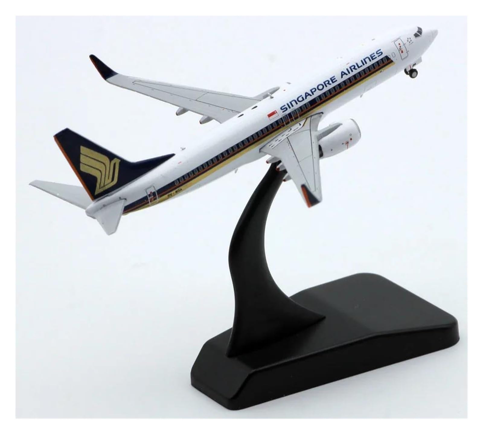 Modelo de avión fundido a presión B737-800 Singapore Airlines sin fallos de pintura 1:400