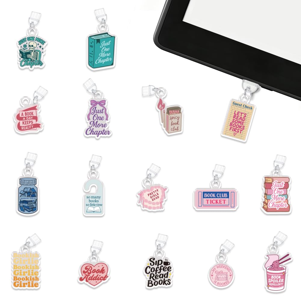 UNICRAFTALE 16 pièces Décorations Antipoussière En Acrylique Pour Kindles Avec Formes Mixtes