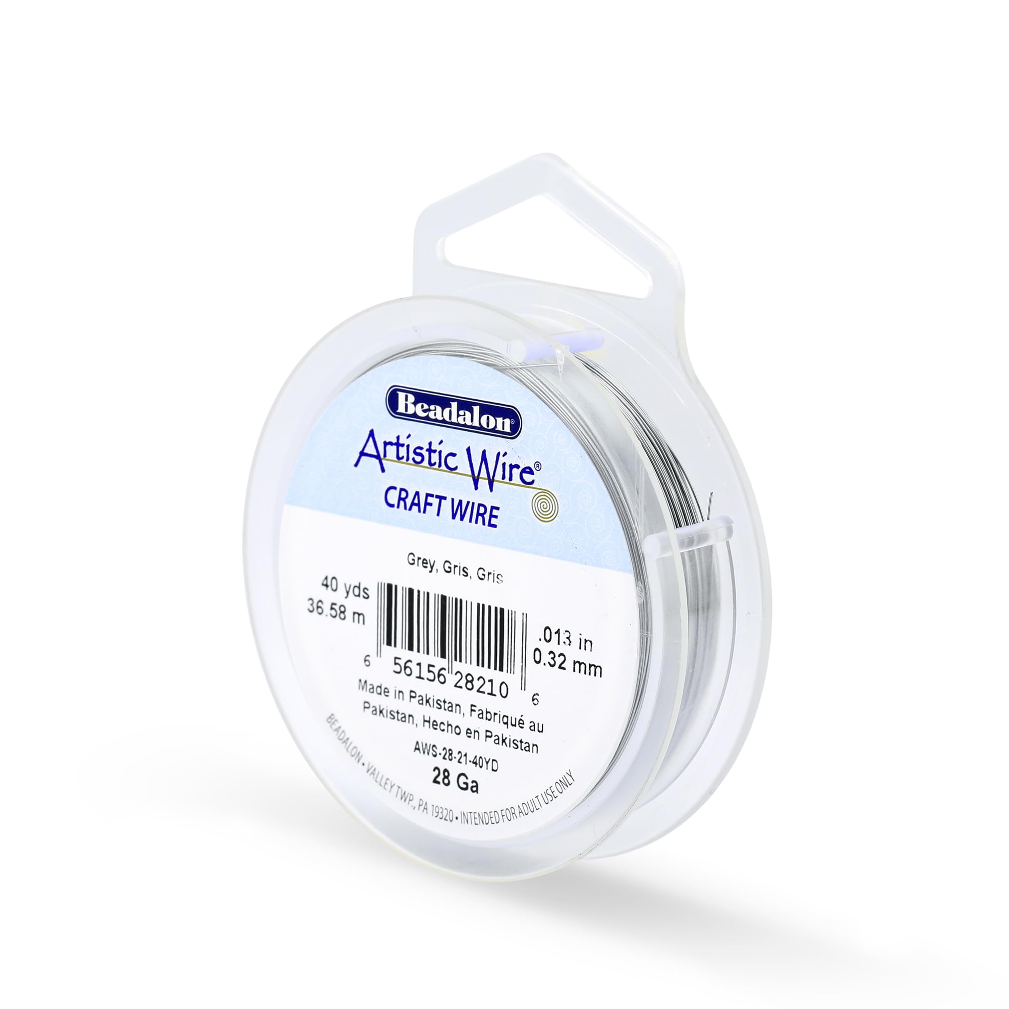 Artistic Wire 40 yd 28 Gauge Wire, Grey