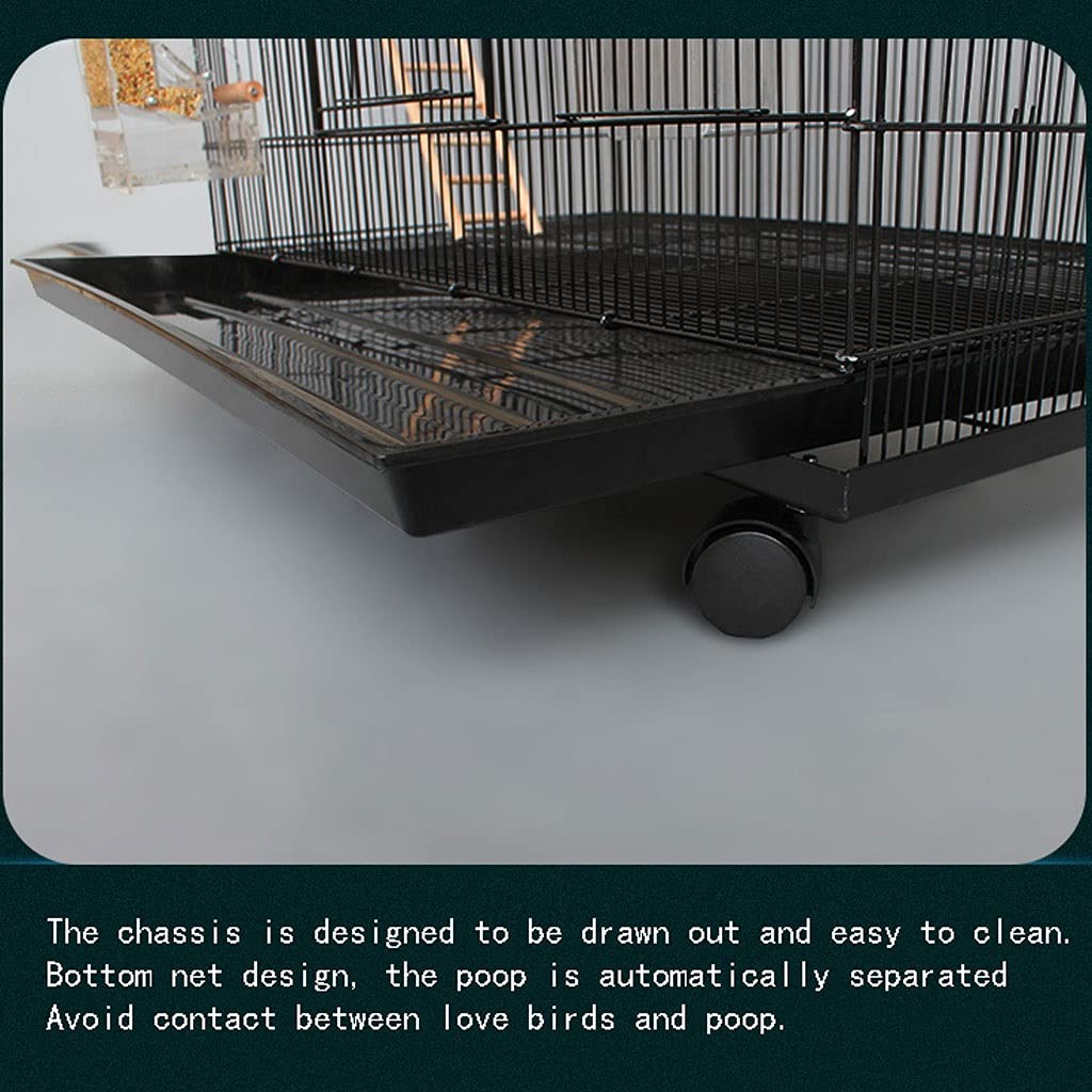 Gabbia Voliera Grande gabbia pappagallo Casa Casa Bird Cage Grande gabbia accoppiata Piccione Budgerigar Cage Allevamento Adatto per Bird Allevamento Canarino Parrocchetto Amore uccello Bird Cage