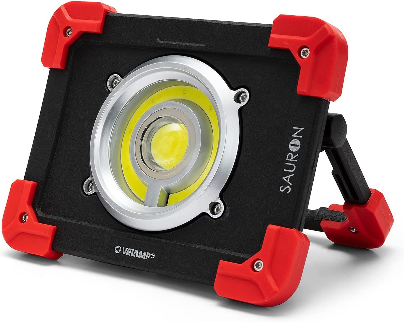 Velamp Sauron Projecteur rechargeable LED 20 W, rouge