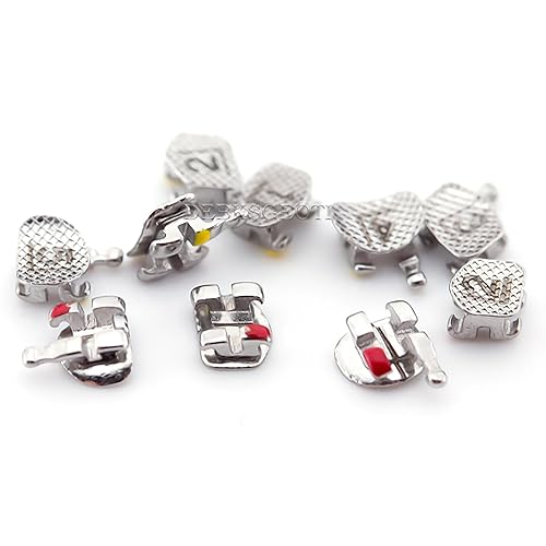 Miniatura 8 de Ortodoncia dental, modelo de dientes, frenos Roth, soportes Typodont Mini, 022 ranuras 3-4-5 con ganchos 1000pcs50sets
