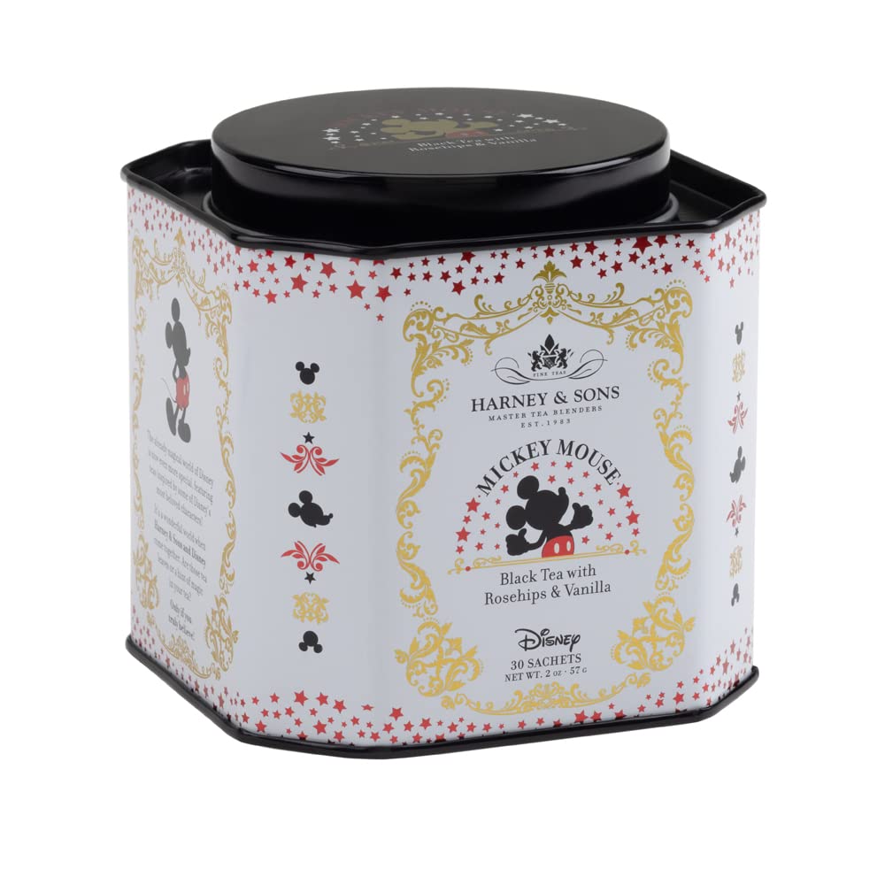 Harney & Sons Mickey Mouse Blend, Disney | 30 sachets Black Tea with Rosehips & Vanilla - 