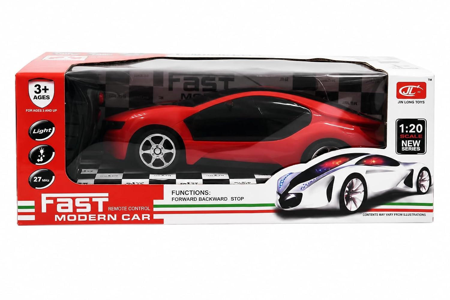 Remote Control Car for Kids | High-Speed RC Racing Car with Rechargeable Lithium Battery, Type-C Fast Charging, LED Headlights, 2.4GHz Remote Control (Red)-image-31