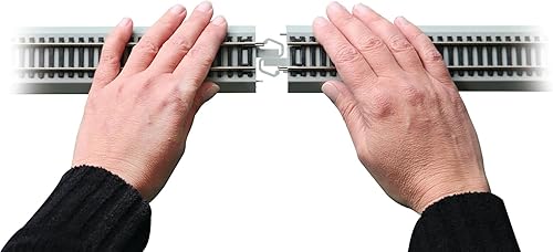 Miniatura 5 de Bachmann Trains Paquete de rieles E-Z Track E-Z Track del mundo más grande del mundo - Riel plateado de níquel con plataforma gris - Escala HO