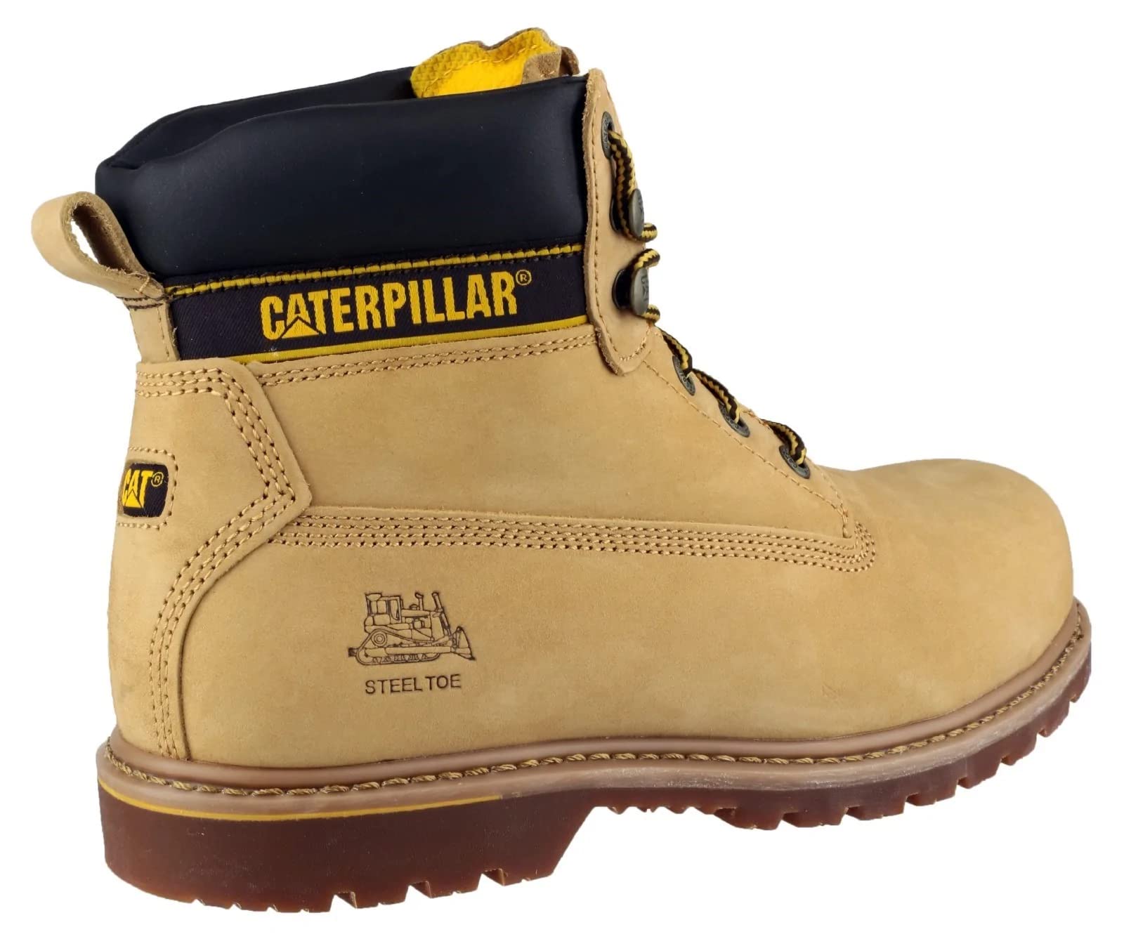 CAT buty ochronne HOLTON S3, obuwie robocze z stalową noską, męskie, brązowe, rozm. 44
