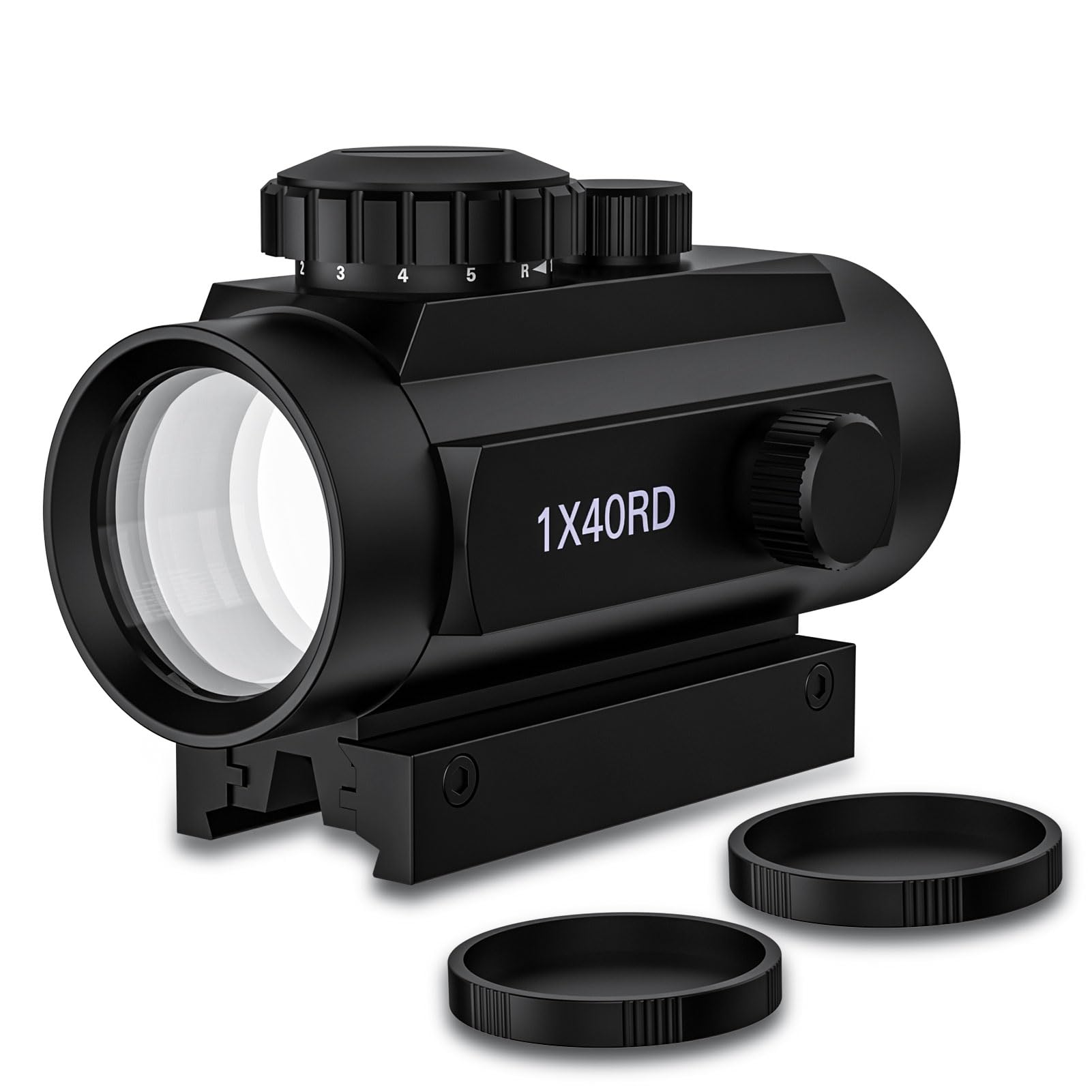 NIRIAHO Red Green Dot Sight 1x40mm Reflex Optics Rifle Scope for Hunting, Fits Picatinny 20mm/11mm Rail Mount