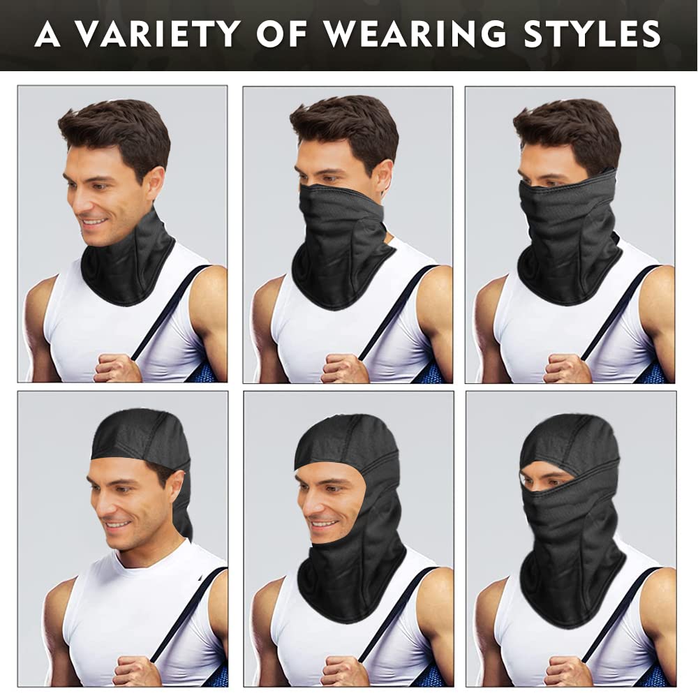 Sturmhaube, mit Fleece gefüttert, dicke Skimaske, Winter, warm, Camouflage, Gesichtsmaske für Männer und Frauen, winddicht, Halstuch, Motorrad, Radfahren