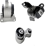 Yllshengyu 3-Piece Engine Motor Mount Kit for 2010-2012 Ford Fusion & 2010-2011 Mercury Milan L4 2.5L Auto - Replaces A5556 A5740 3285