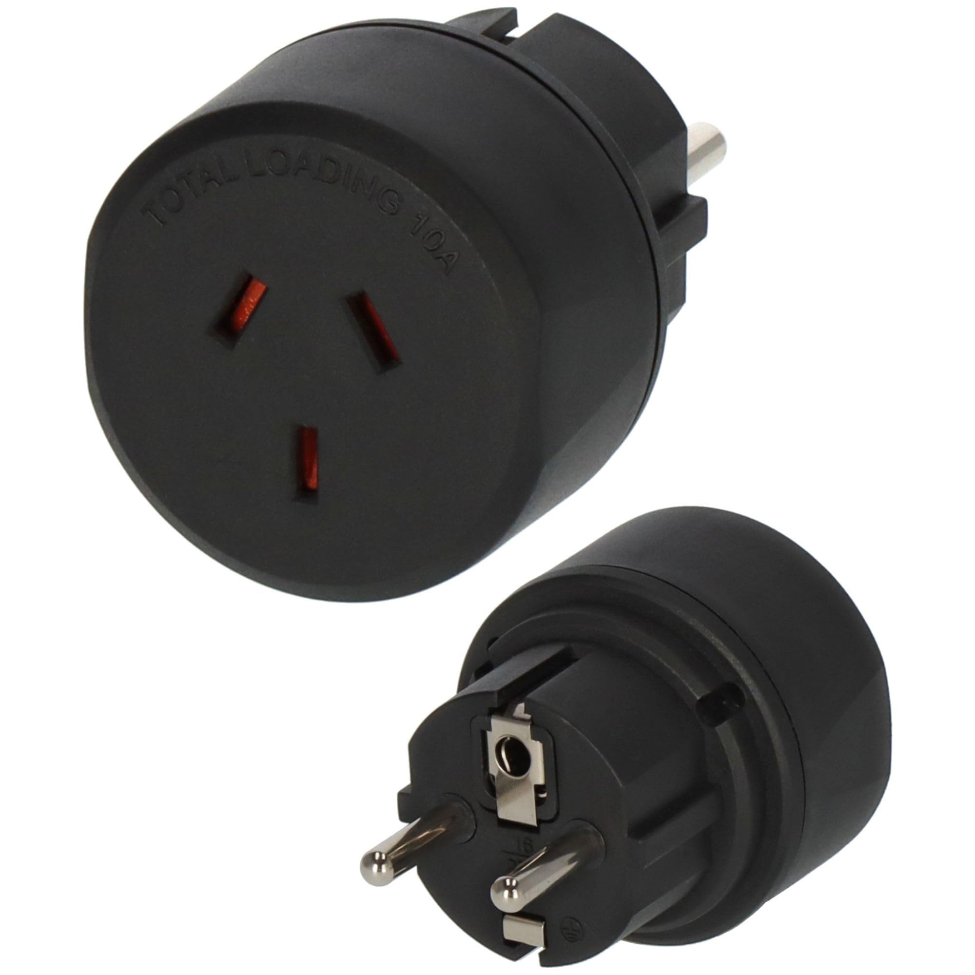 Brennenstuhl Wtyczka podrózna/adapter podrózny (adapter dla: gniazdo Euro i wtyczka Gniazdo Euro i Australia, Chiny) czarny