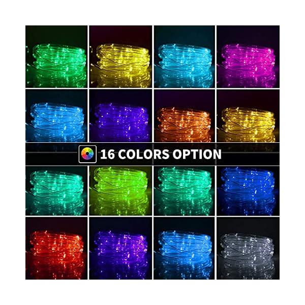 WUJUN LED Schlauch RGB Außen 10M 100 LED mit USB, IP68 Wasserdicht Lichtschlauch 16 Farben 4 Modi mit Fernbedienung… – Bild 9