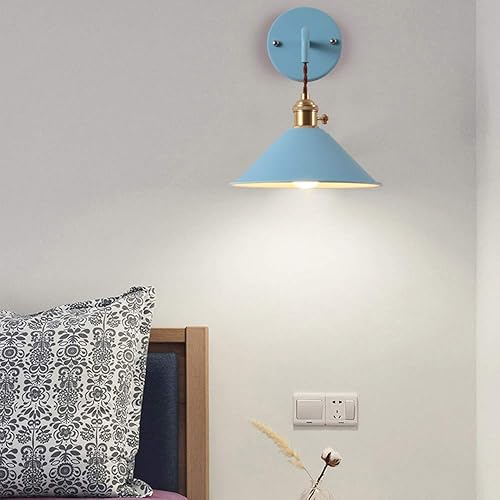 Miniatura 4 de -Apliques de pared vintage, lámpara de pared industrial Edison E26, iluminación de pared retro para interiores, lámparas de pared LED para