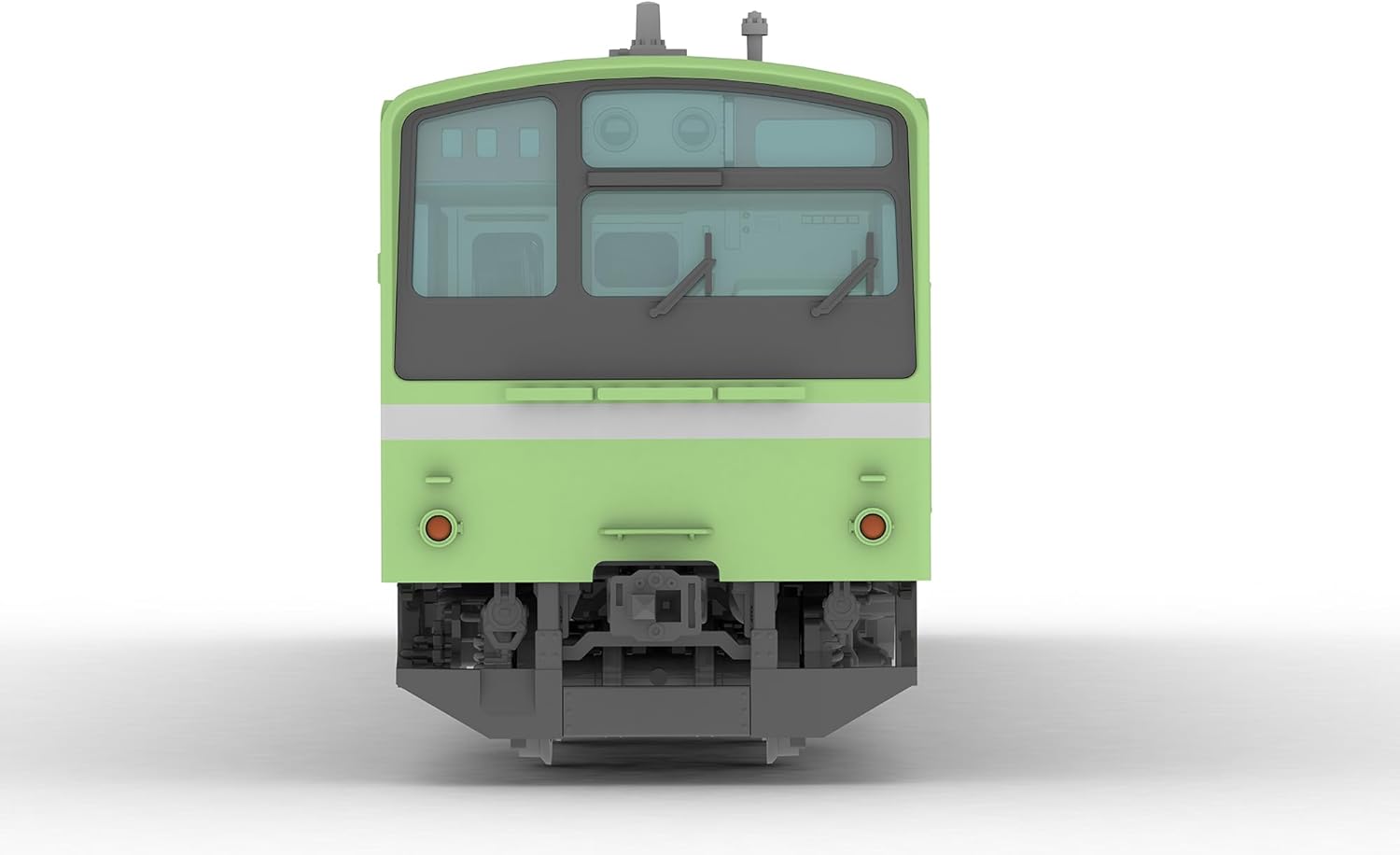 PLUM PP201 1/80 JR West Series 201 Series DC Train 30N Constitution Improvement Car, Osaka East Line, Yamato Route, Kuha 201/Kuha 200 Set, Display Model, Unpainted Plastic Kit