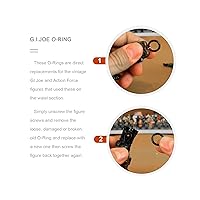 Vista 3 de Juntas tóricas de 3-3/4 pulgadas GI Joe Cobra de repuesto para figura de acción G.I. Joe, banda de cintura de espuma de profesor (50 unidades)