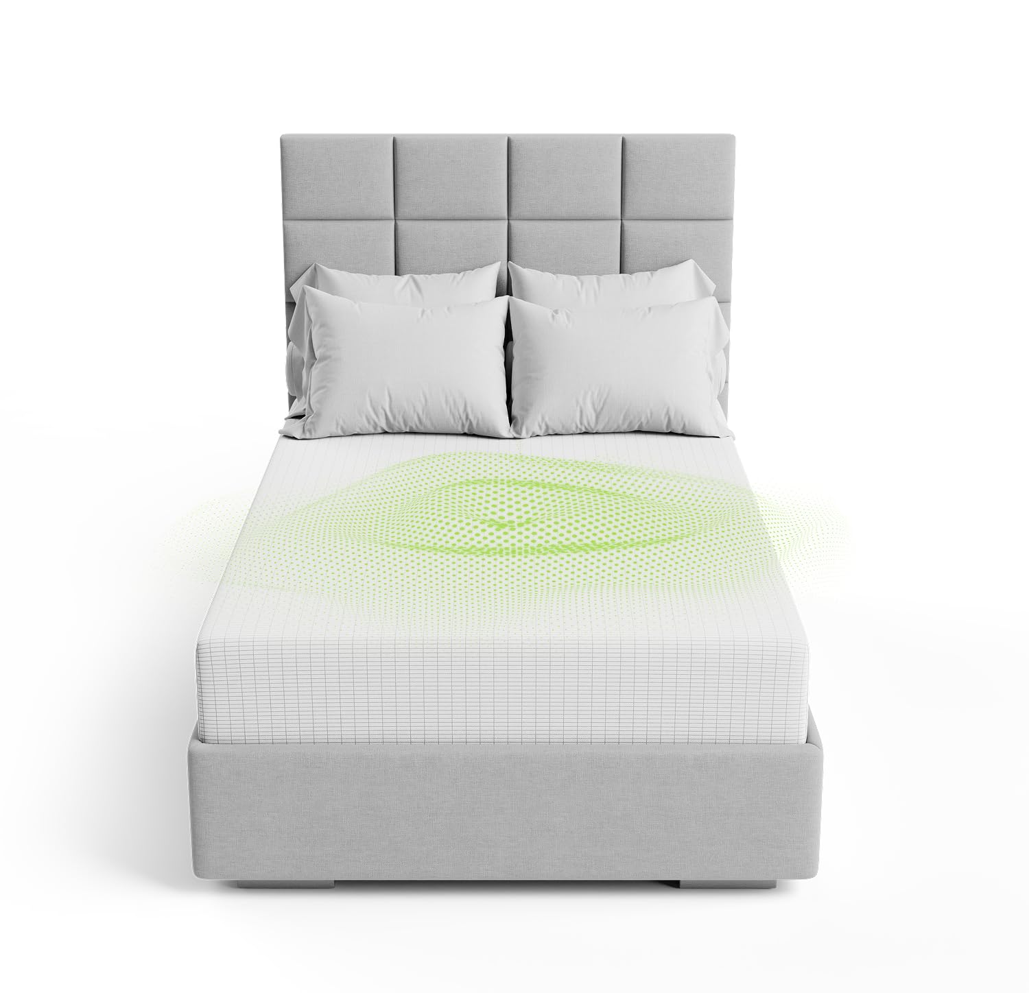 The Grounding Co. Fitted Terra Grounding Sheets Full Size – Premium Organic Cotton Earthing Sheet with Silver-Infused Threads– for Sleep, Recovery &amp; Wellness – White
