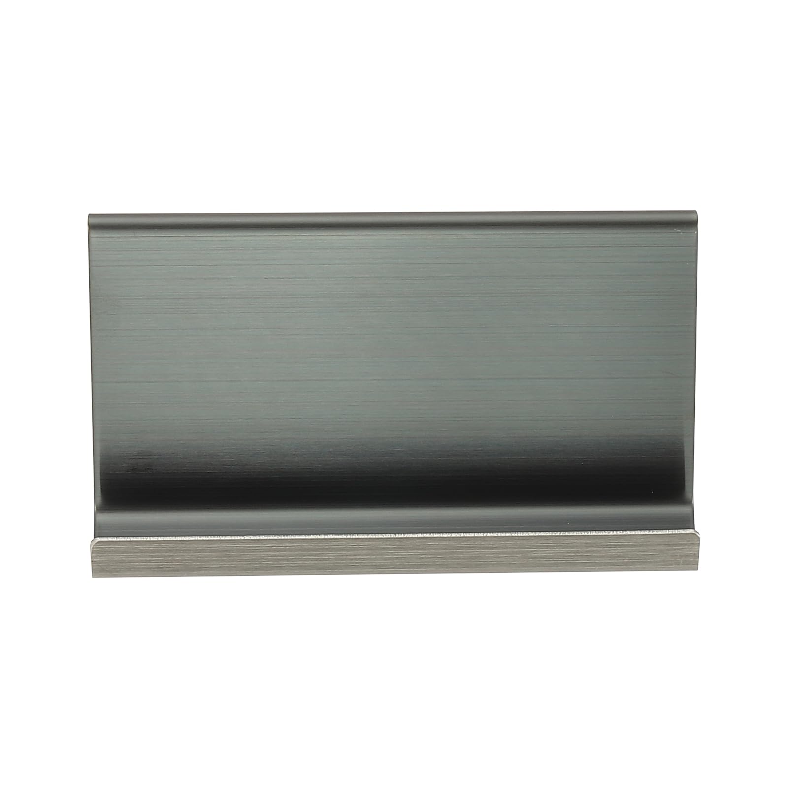 PATIKIL Business Card Holder for Desk 2Pcs Business Card Holders Stainless Steel Card Stand Organizer Cards Display for Office Exhibition Black - Image 3