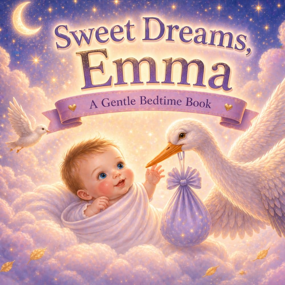 Sweet Dreams, Emma: A Personalized Bedtime Book for Little Dreamers (Three Hearts Personalized Book Series (Emma))