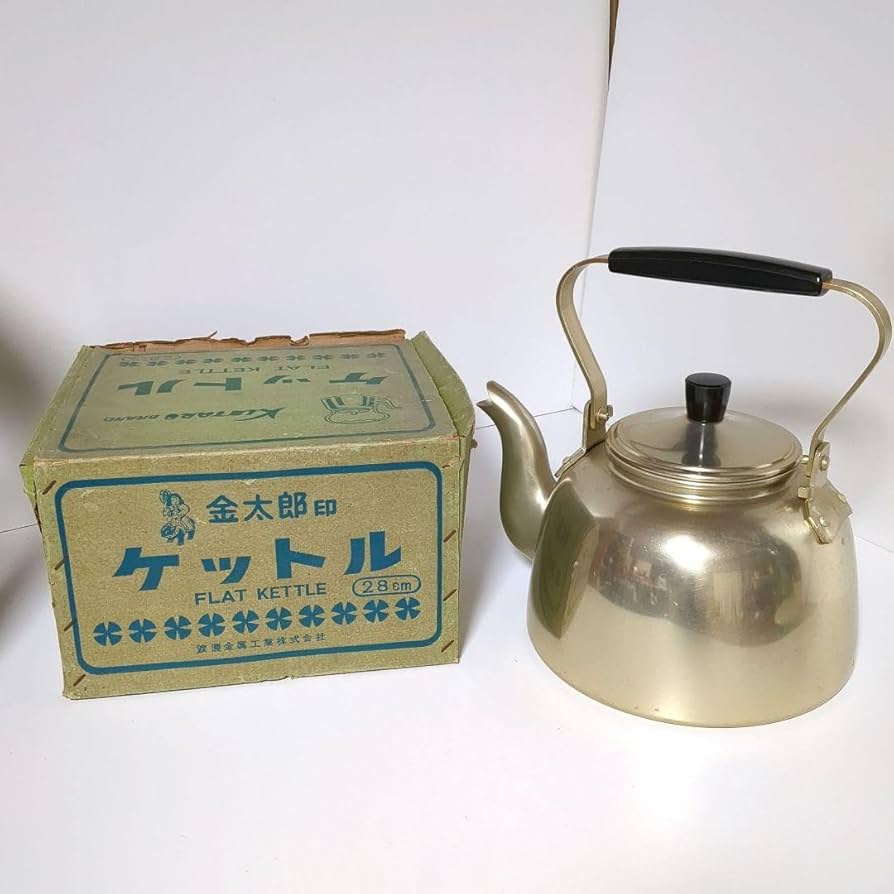 MATUTAKA印　昭和レトロ　やかん ○ 新品未使用 昭和レトロ やかん 金太郎印 ヤカン 5リットル