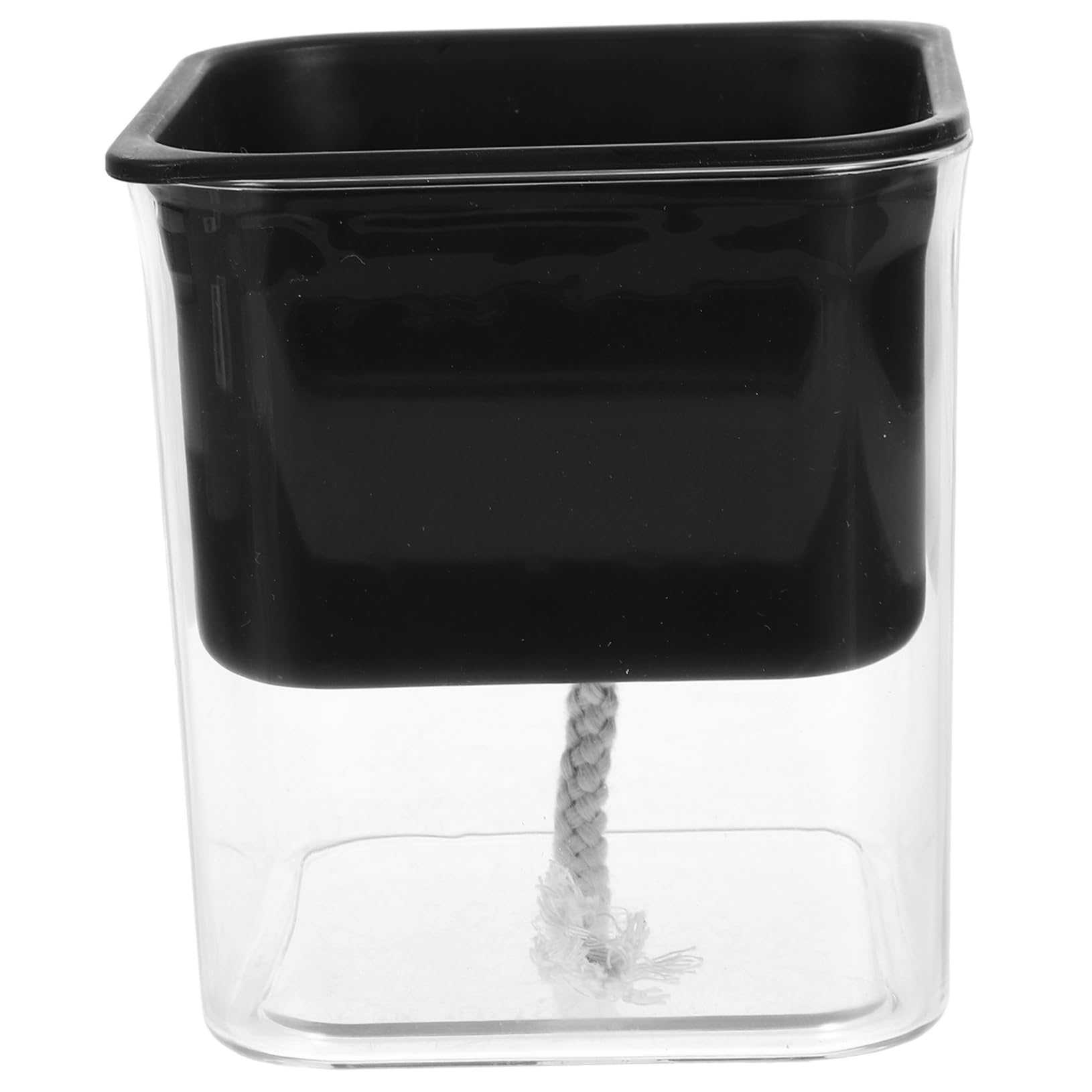 Toddmomy 4 Pièces Pot de Fleur Auto Irrigant Transparent Noir Jardinière Double avec Eau et Arrosage Automatique Pot Succulent Durable pour Intérieur et Extérieur