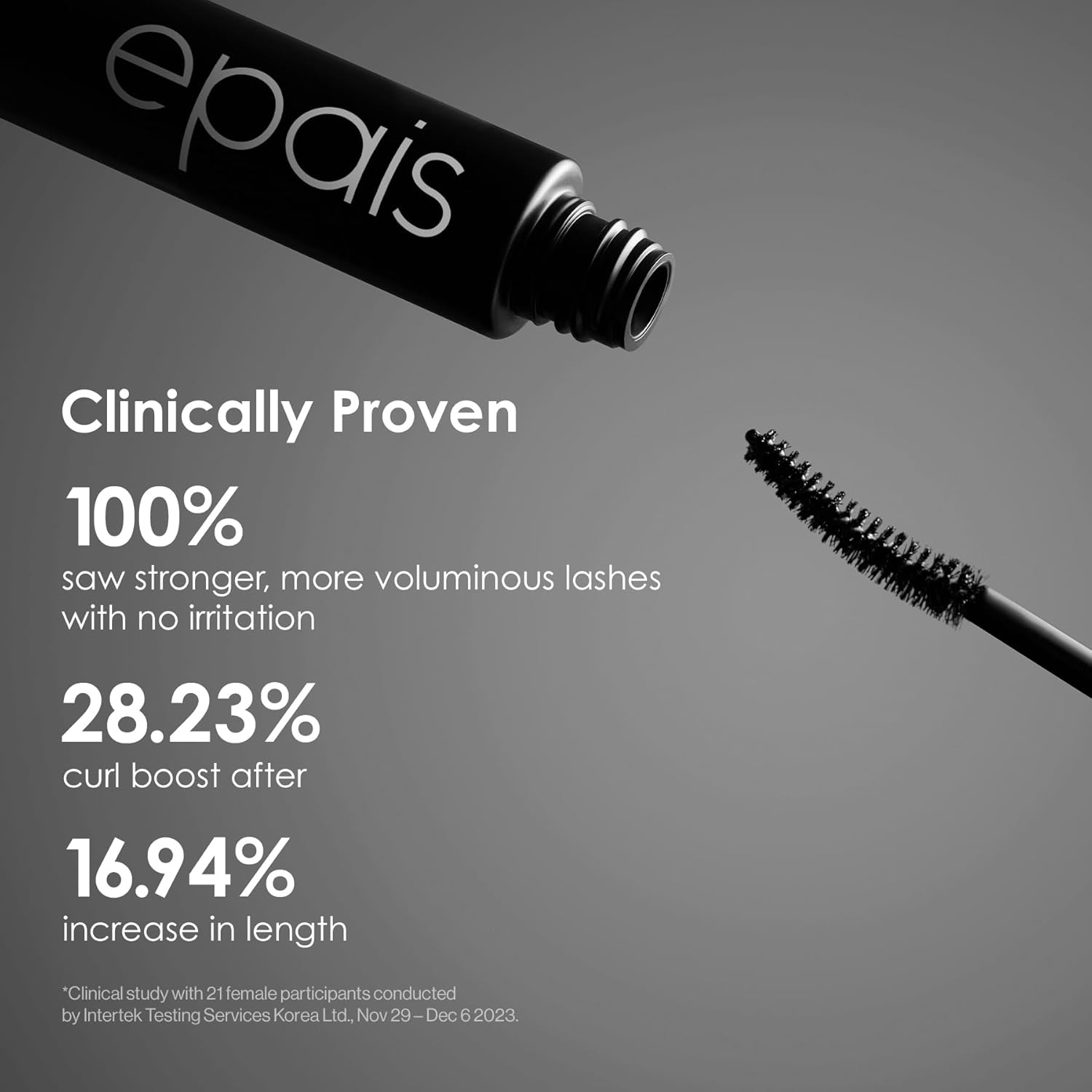 EPAIS Eyelash Black Tinted Serum, Jumbo Size 15ml/0.5fl.oz - Safe & Gentle Lashes Care Infused Black Mascara for Longer, Thicker, Peptides, Biotin, Non-Prostaglandin, Paraben-Free - Image 3