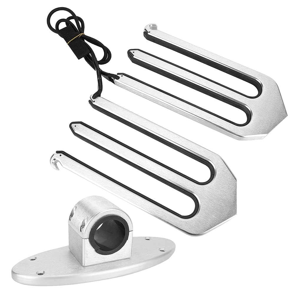 Aramox CNC Aluminium Wakeboard Fork Rack Wiredrawing Wakeboard Surfboard Fork Support Set Wakeboard Tower Rack Kneeboard Tower Rack Support de Bateau pour Bateau Yacht