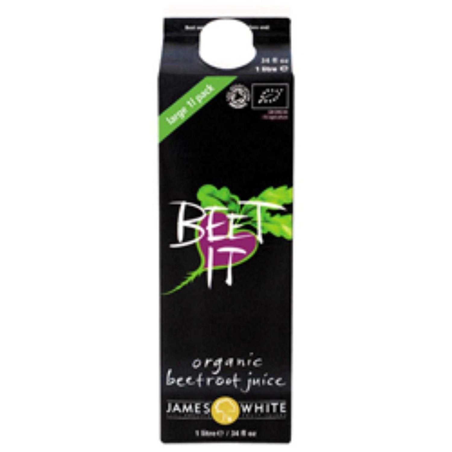 NIL James White Juices Organic Beet It 1 Litre