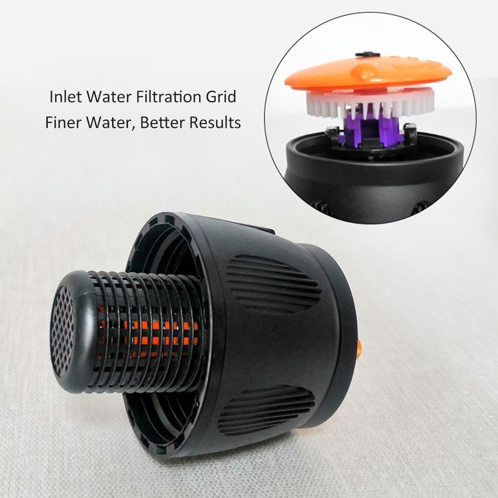 Sprinklers for Yard, 360 Degree Large Area Water Sprinkler Lawn Sprinkler with Stainless Steel Tripod for Yard Lawn Garden (EU Thread)