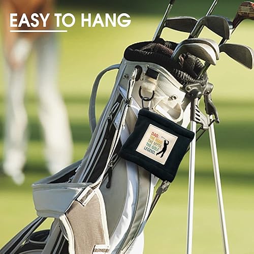 Miniatura 4 de TOUNER Dad The Man The Myth - Toalla de limpieza divertida con clip para la toalla de limpieza, accesorios de golf, regalos de golf para hombres,