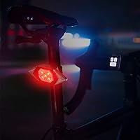 Vista 6 de Luces de bicicleta delanteras y traseras recargables, MakeTheOne Super brillante bicicleta faro y luz trasera Set de intermitentes, fácil