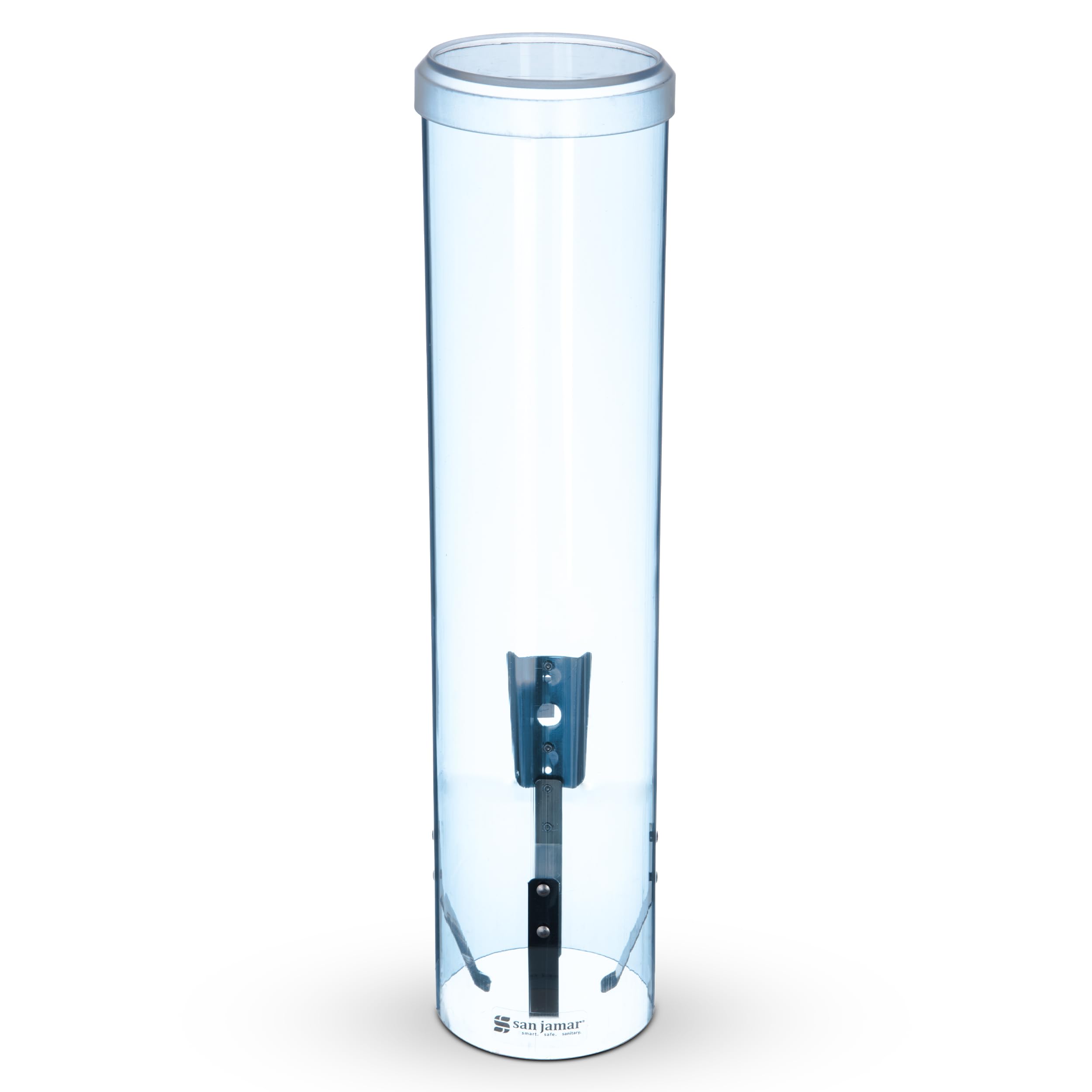 San Jamar C3260TBL Large Pull-Type Water Cup Dispenser, Translucent Blue, 12 oz