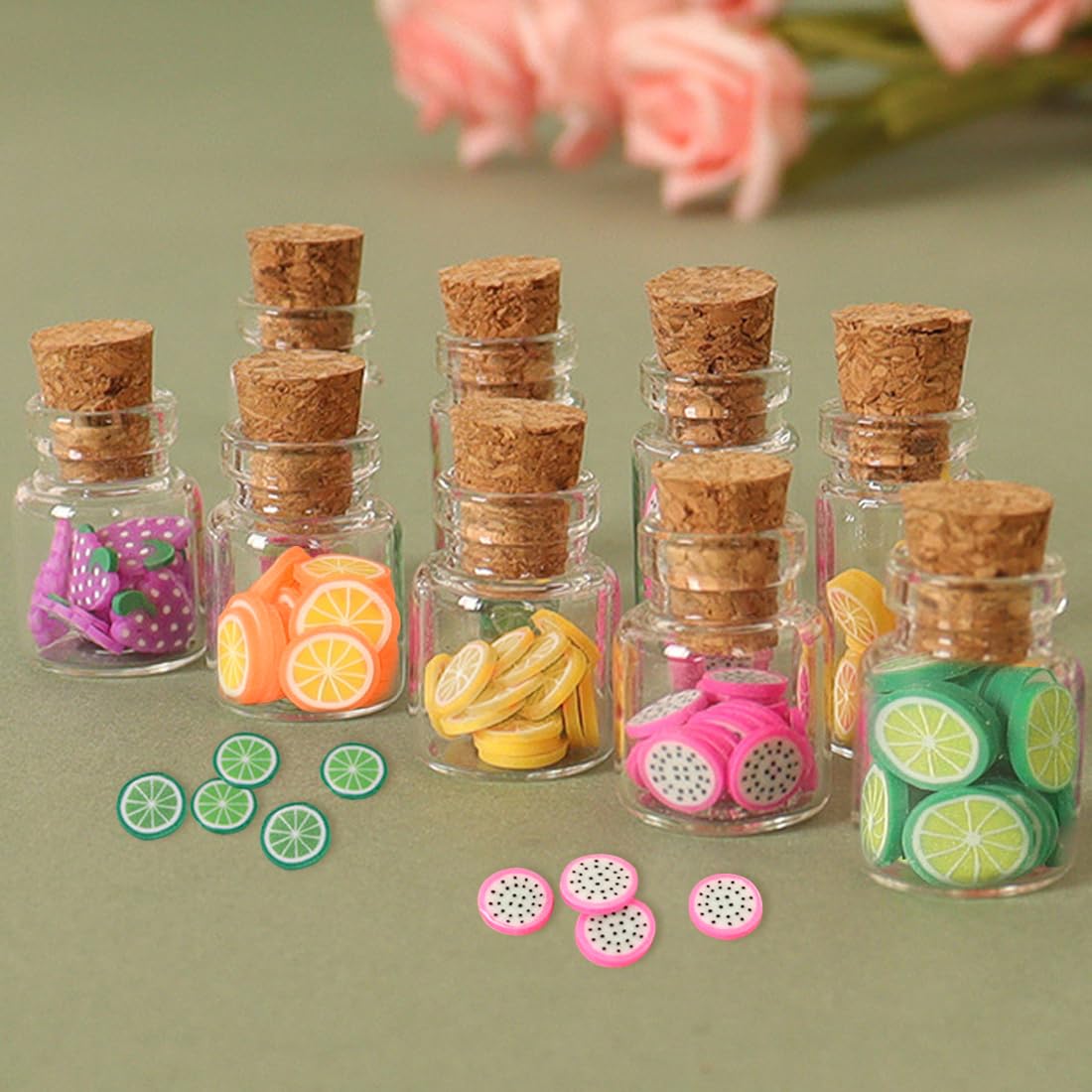 Kit Miniature Maison De Poupée 1/12 – Accessoires Cuisine Réalistes – Fruits, Meubles, Guirlande – Décoration Maquette