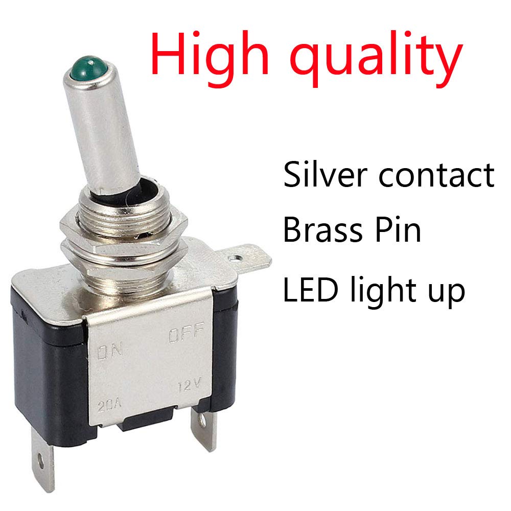 5 Pz Luce Punto LED 12 V Auto Barca Rocker Rotondo ON-OFF - Foto 7