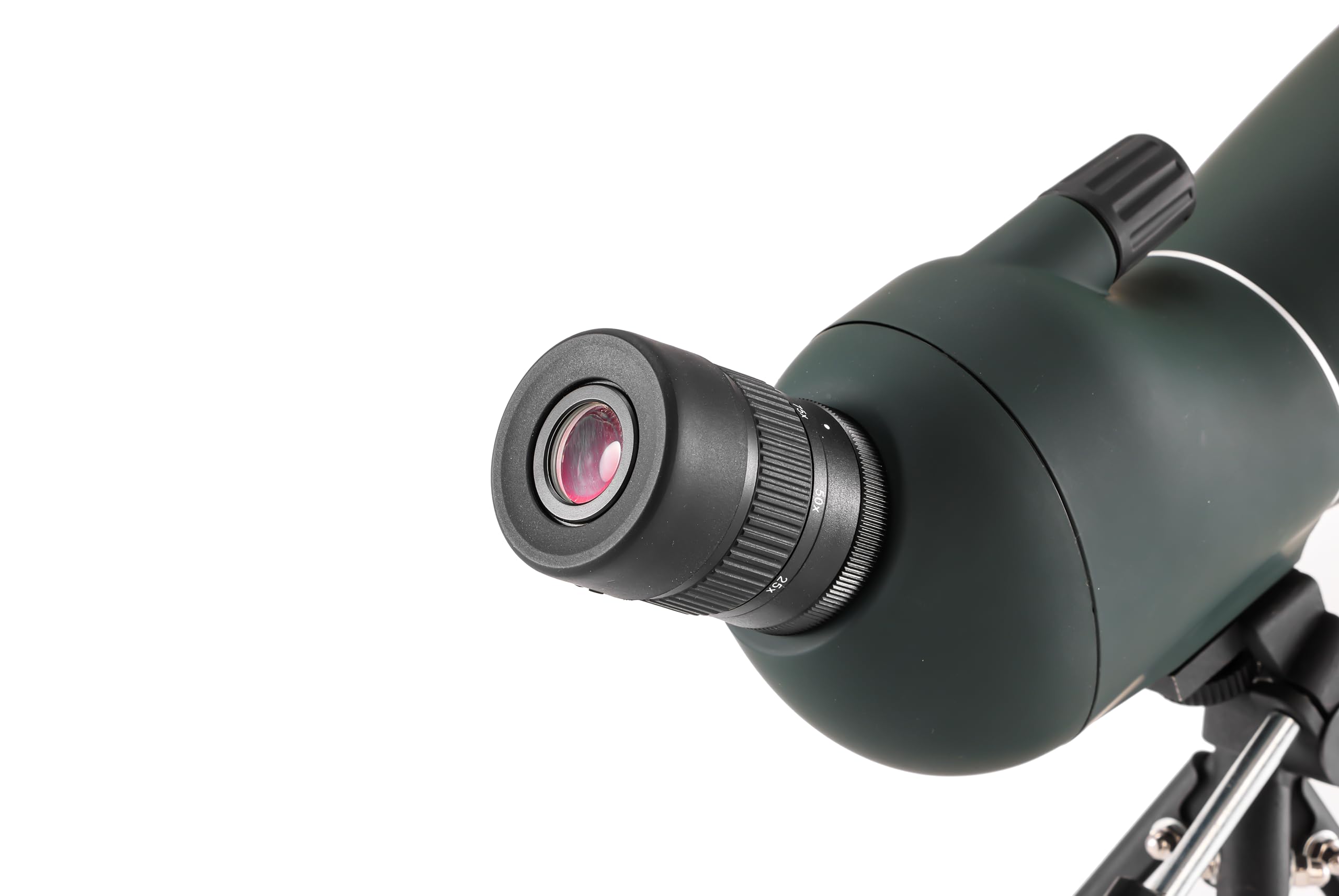 Cannocchiale con Treppiede, 25-75x70 Telescopio Spotting Scope, FMC Ottica Bak4 Prisma HD Cannocchiale con Smartphone Treppiedi con Smartphone Adapter per Tiro a Segno, Birdwatching